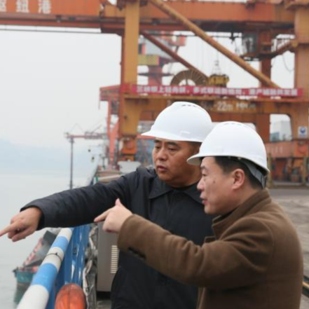 敖辉一行到珞璜公司调研